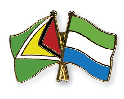 Fahnen Pins Guyana Sierra-Leone