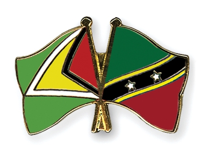 Fahnen Pins Guyana St-Kitts-und-Nevis