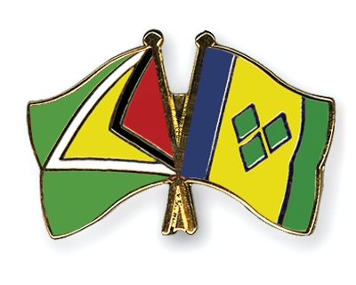 Fahnen Pins Guyana St-Vincent-und-die-Grenadinen
