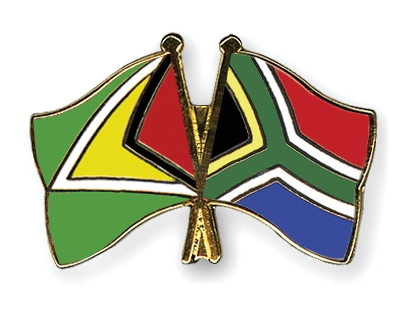 Fahnen Pins Guyana Sdafrika