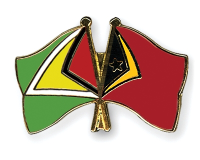 Fahnen Pins Guyana Timor-Leste