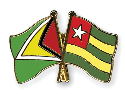 Fahnen Pins Guyana Togo
