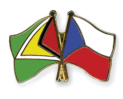 Fahnen Pins Guyana Tschechische-Republik