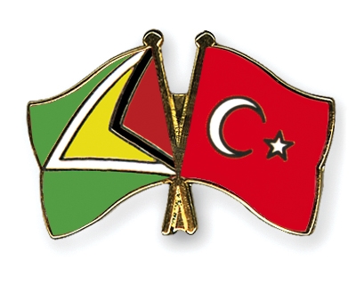 Fahnen Pins Guyana Trkei