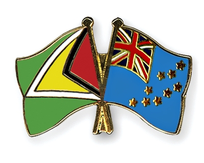 Fahnen Pins Guyana Tuvalu