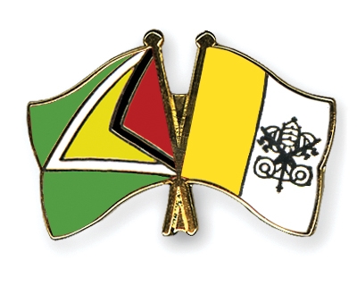 Fahnen Pins Guyana Vatikanstadt