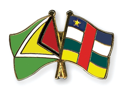 Fahnen Pins Guyana Zentralafrikanische-Republik