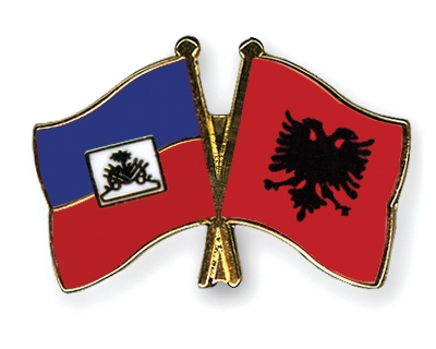 Fahnen Pins Haiti Albanien