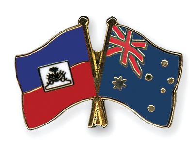 Fahnen Pins Haiti Australien