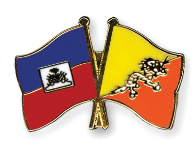 Fahnen Pins Haiti Bhutan
