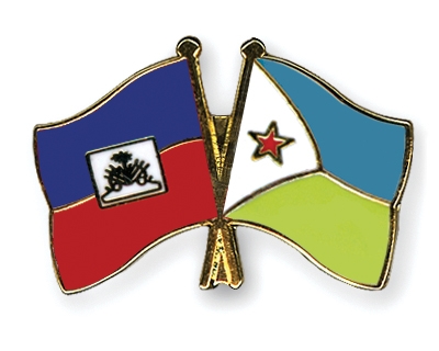 Fahnen Pins Haiti Dschibuti