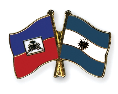 Fahnen Pins Haiti El-Salvador