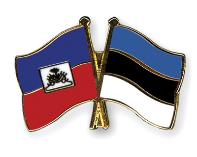Fahnen Pins Haiti Estland