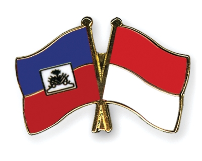 Fahnen Pins Haiti Indonesien