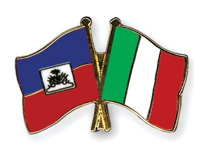 Fahnen Pins Haiti Italien