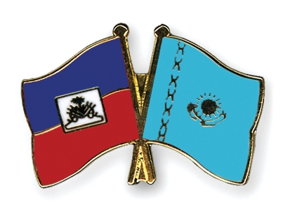 Fahnen Pins Haiti Kasachstan