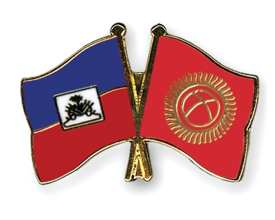 Fahnen Pins Haiti Kirgisistan