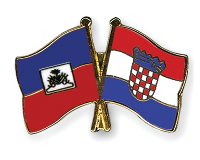 Fahnen Pins Haiti Kroatien