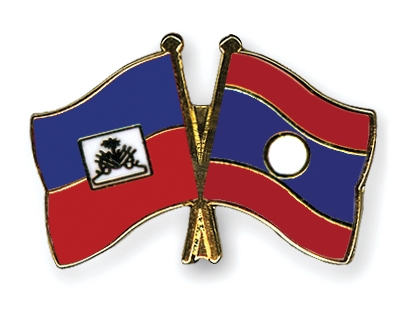 Fahnen Pins Haiti Laos