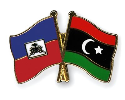 Fahnen Pins Haiti Libyen