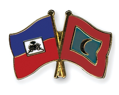 Fahnen Pins Haiti Malediven