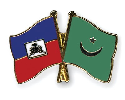 Fahnen Pins Haiti Mauretanien