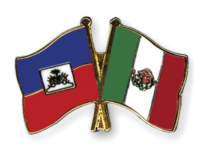 Fahnen Pins Haiti Mexiko