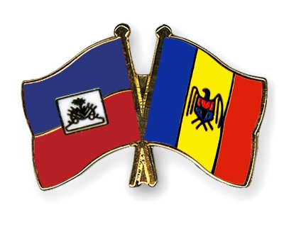 Fahnen Pins Haiti Moldau