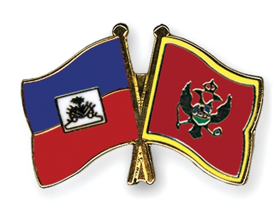 Fahnen Pins Haiti Montenegro