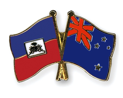 Fahnen Pins Haiti Neuseeland