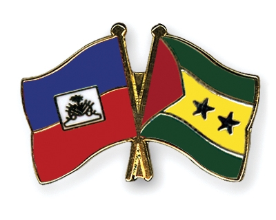 Fahnen Pins Haiti Sao-Tome-und-Principe