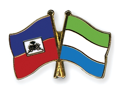 Fahnen Pins Haiti Sierra-Leone