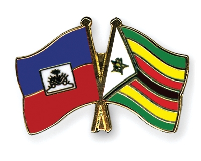 Fahnen Pins Haiti Simbabwe