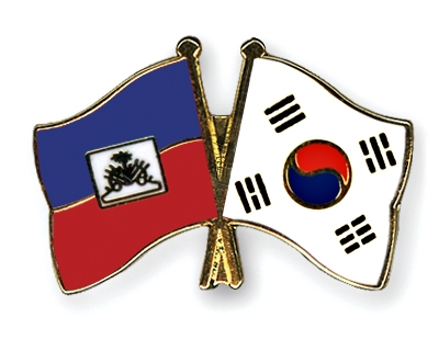 Fahnen Pins Haiti Sdkorea