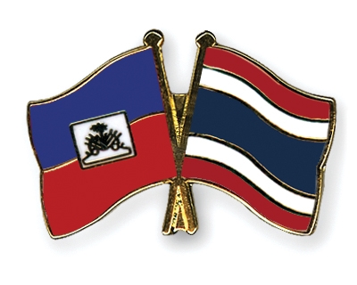 Fahnen Pins Haiti Thailand