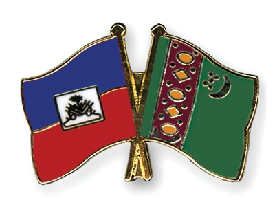 Fahnen Pins Haiti Turkmenistan