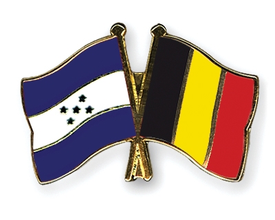 Fahnen Pins Honduras Belgien