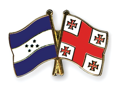 Fahnen Pins Honduras Georgien