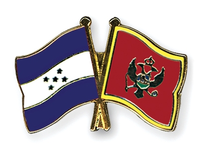 Fahnen Pins Honduras Montenegro