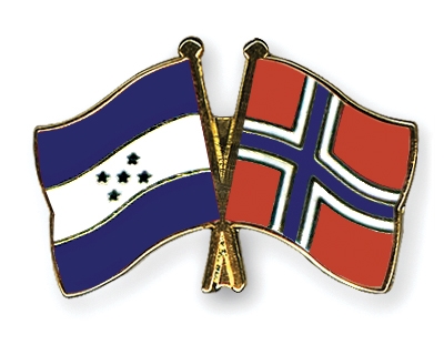 Fahnen Pins Honduras Norwegen