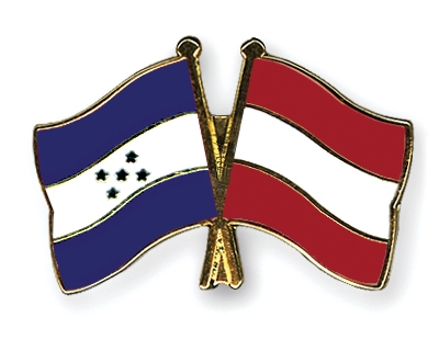 Fahnen Pins Honduras sterreich