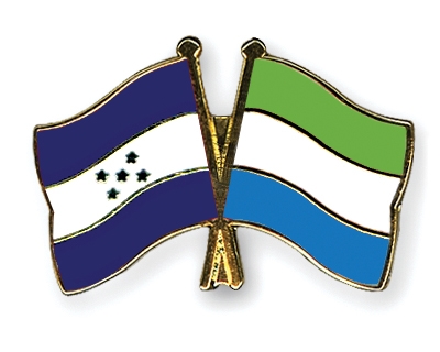 Fahnen Pins Honduras Sierra-Leone