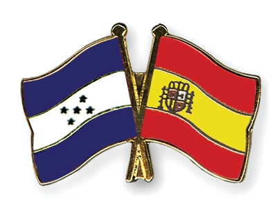 Fahnen Pins Honduras Spanien