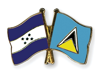 Fahnen Pins Honduras St-Lucia