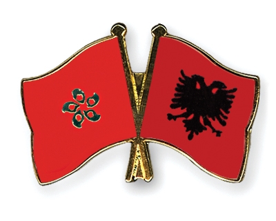 Fahnen Pins Hong-Kong Albanien