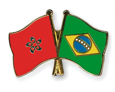 Fahnen Pins Hong-Kong Brasilien