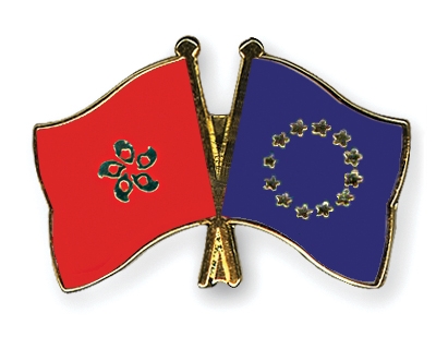 Fahnen Pins Hong-Kong Europa