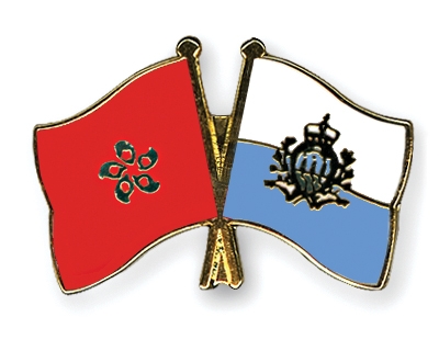 Fahnen Pins Hong-Kong San-Marino