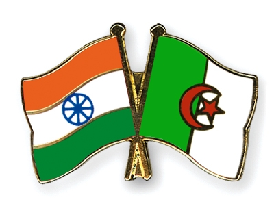 Fahnen Pins Indien Algerien