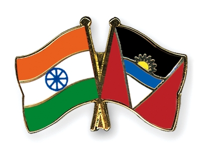 Fahnen Pins Indien Antigua-und-Barbuda